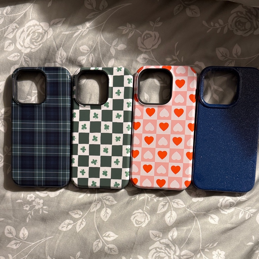 Stylish Patterned Phone Cases - Set of 4